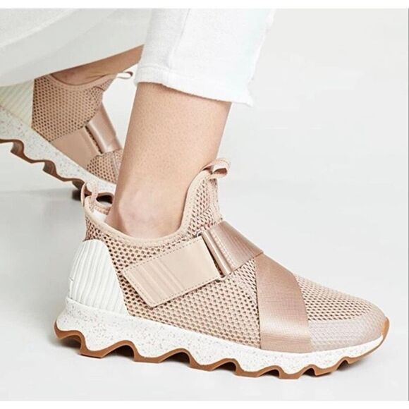 Sorel Shoes - Sorel Sneakers Kinetic Athletic Slip On  Natural Tan size 8.5